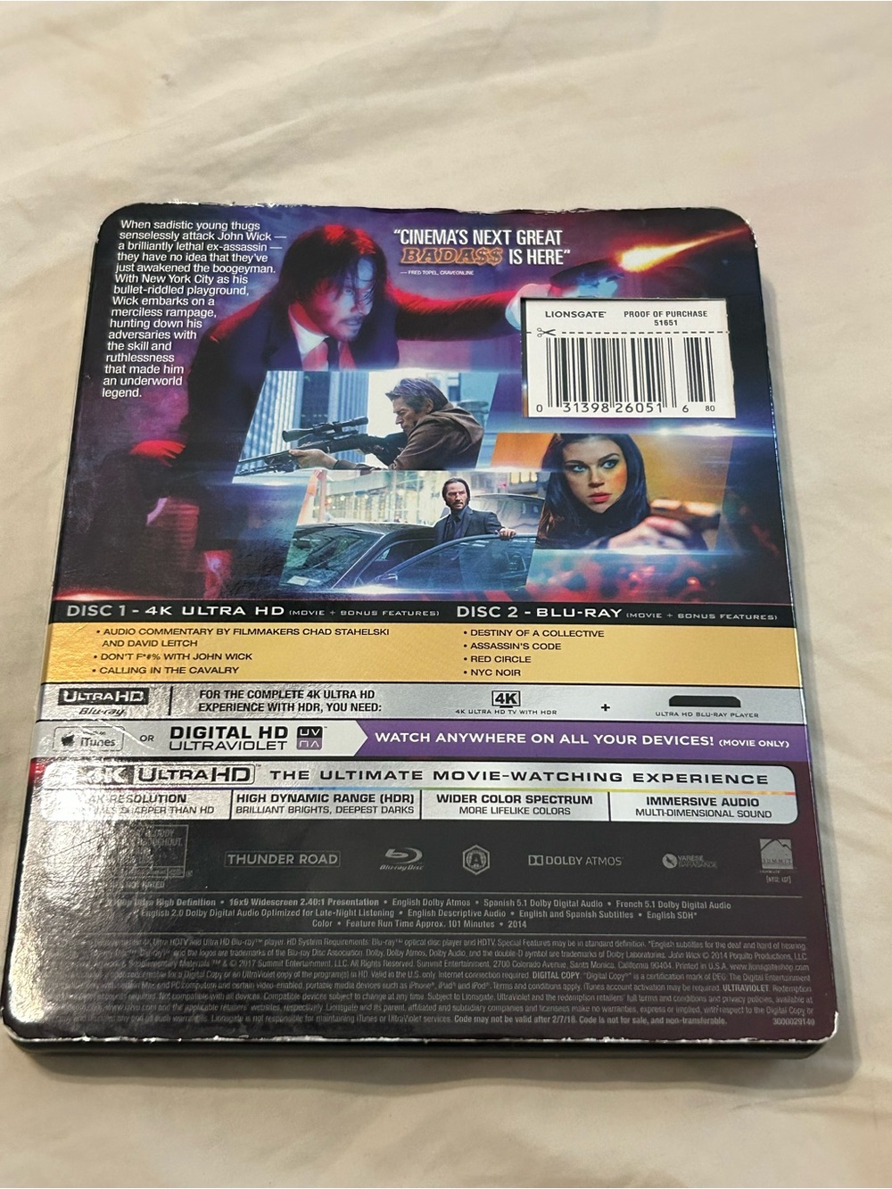 John Wick 4K Ultra HD + Blu-ray + Digital HD - - Picture 2 of 7